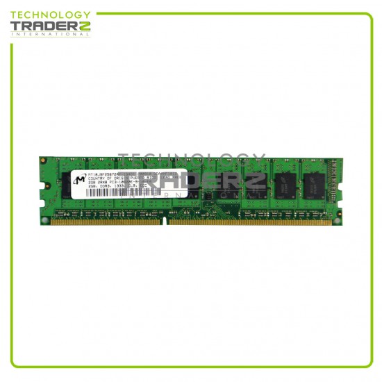LOT 9 MT18JSF25672AY-1G4 Micron 2GB PC3-10600 DDR3-1333MHz ECC Dual Rank Memory