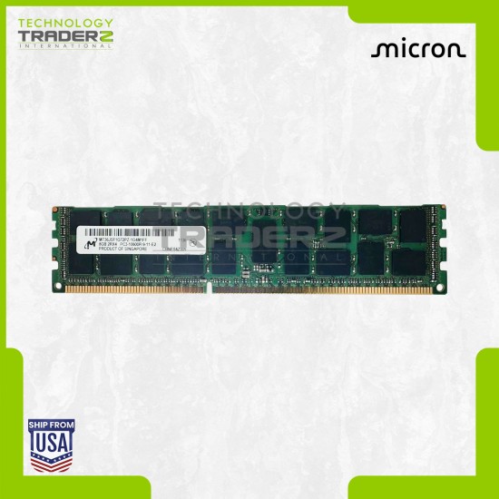 MT36JSF1G72PZ-1G4 Micron 8GB PC3-10600 DDR3-1333MHz ECC REG Dual Rank Memory