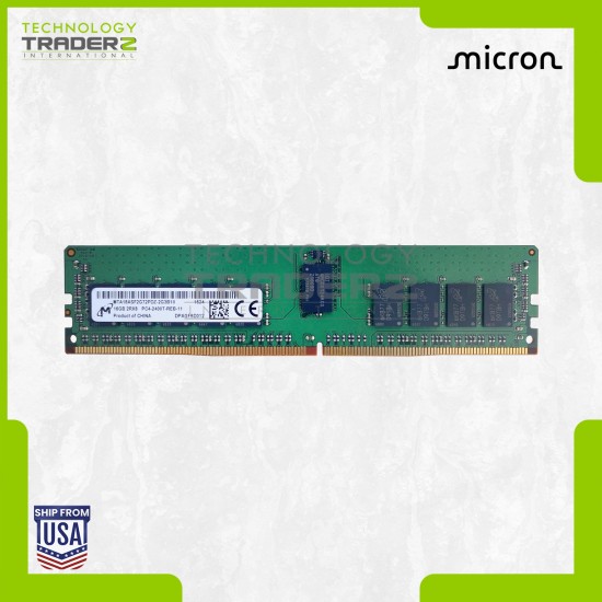 MTA18ASF2G72PDZ-2G3 Micron 16GB PC4-19200 DDR4-2400MHz ECC REG 2Rx8 Memory
