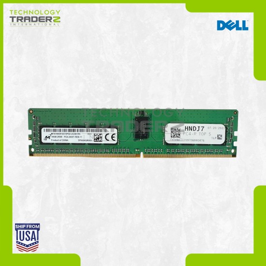 HNDJ7 Dell 16GB PC4-19200 DDR4-2400MHz ECC REG 2Rx8 Memory MTA18ASF2G72PDZ-2G3