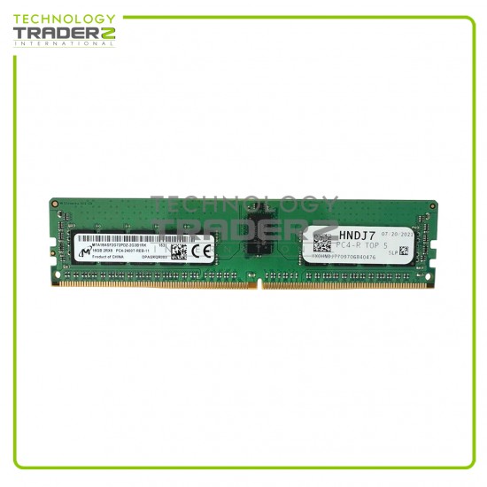 HNDJ7 Dell 16GB PC4-19200 DDR4-2400MHz ECC REG 2Rx8 Memory MTA18ASF2G72PDZ-2G3