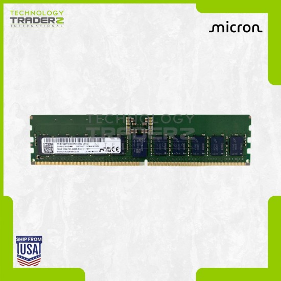 MTC20F1045S1RC64BD2 Micron 32GB PC5-51200 DDR5-6400MHz ECC 1Rx4 RDIMM Memory