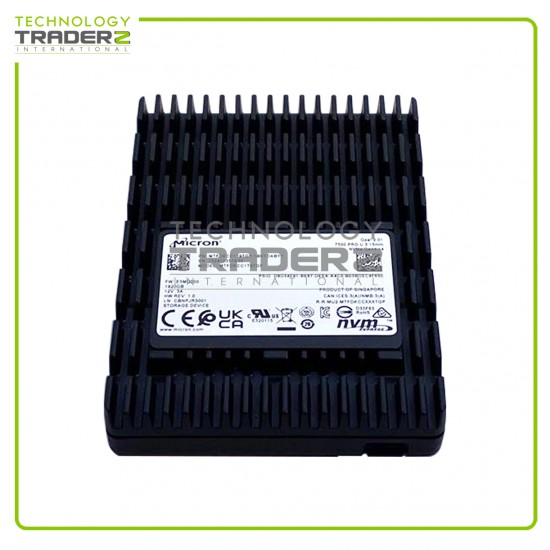 0-Hour MTFDKCC1T9TGP-1BK1DABYY Micron 7500 Pro 1.92TB PCIe NVMe 4.0 U.3 2.5" SSD