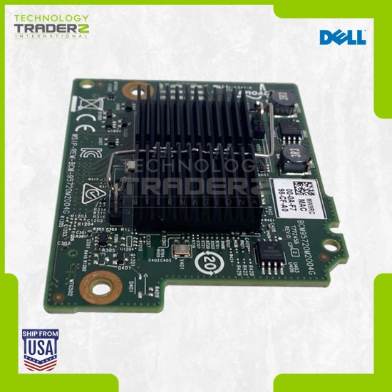 MW9RC Dell Broadcom 5720 Quad-Ports 1Gbps PCI-E x4 Network Daughter Card 0MW9RC