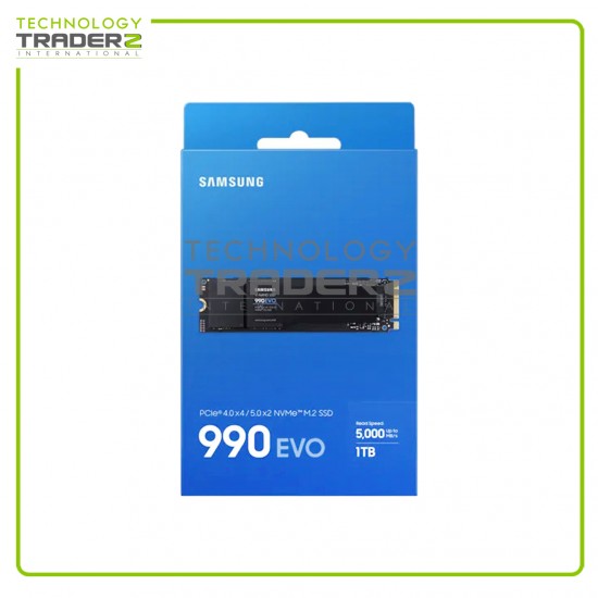 ** MZ-V9E1T0B/AM Samsung 990 Evo 1TB TLC PCIe 5.0 x2 NVMe M.2 2280 SSD**