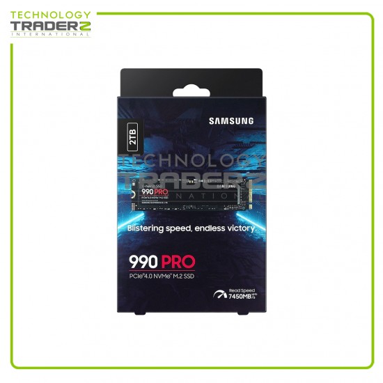 ** MZ-V9P2T0B/AM Samsung 990 PRO 2TB PCIe 4.0 NVMe M.2 2280 Solid State Drive**