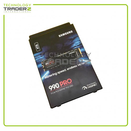 ** MZ-V9P4T0B-AM Samsung 990 PRO 4TB PCIe 4.0 x4 NVMe M.2 2280 SSD **