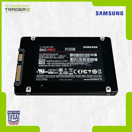 MZ7KH512HAJQ Samsung 860 PRO 512GB MLC SATA 6Gbps 2.5” SSD MZ-76P512