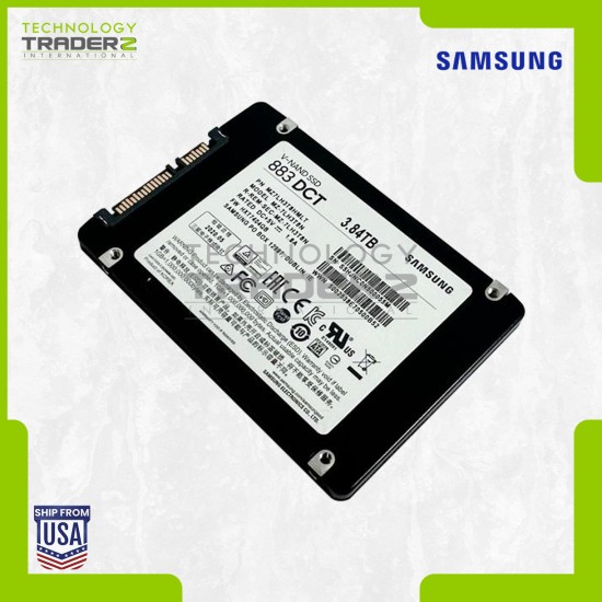 MZ7LH3T8HMLT Samsung PM883 3.84TB SATA 6Gbps 2.5” Solid State Drive MZ-7LH3T8N