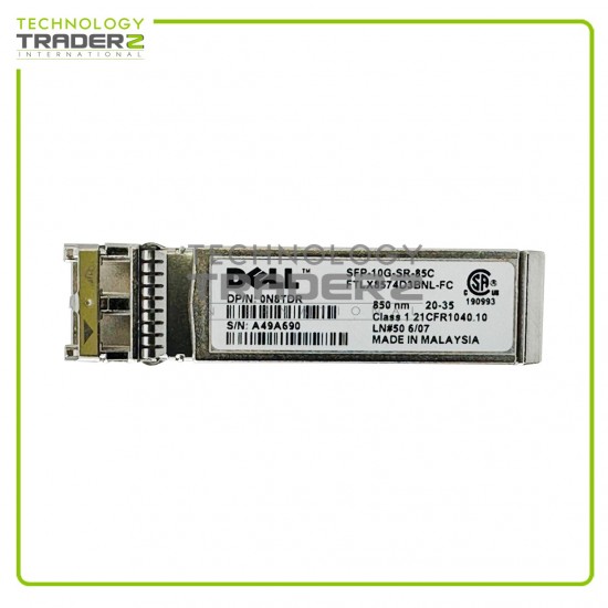 LOT OF 10 N8TDR Dell 10Gbps SFP+ 300m 850nm Multi-Mode Fiber Transceiver 0N8TDR