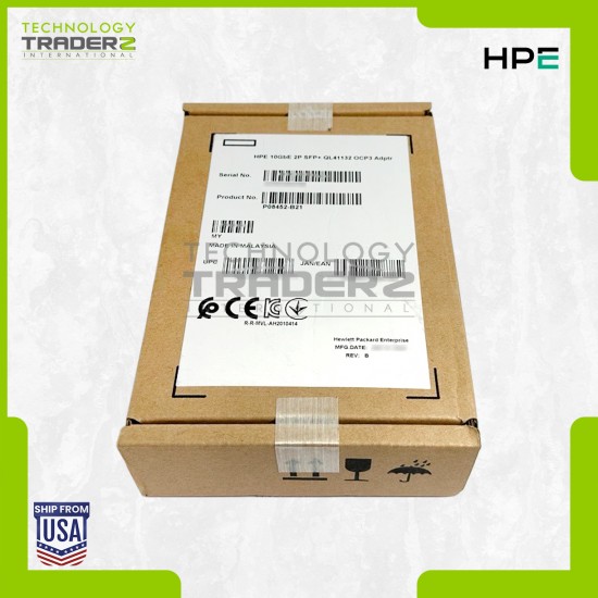 P08452-B21 HP Marvell QL41132HQCU 10Gb 2-Port SFP+ Ethernet Adapter *New Sealed*