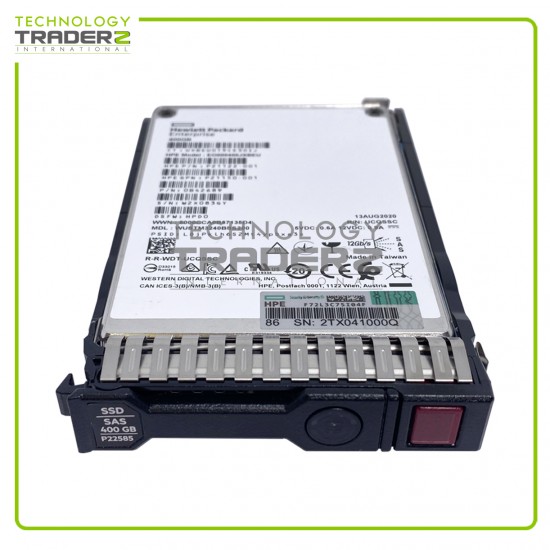 P21125-B21 HPE 400GB SAS 12Gbps SC 2.5" SSD P21122-001 P21150-001 P22585-001