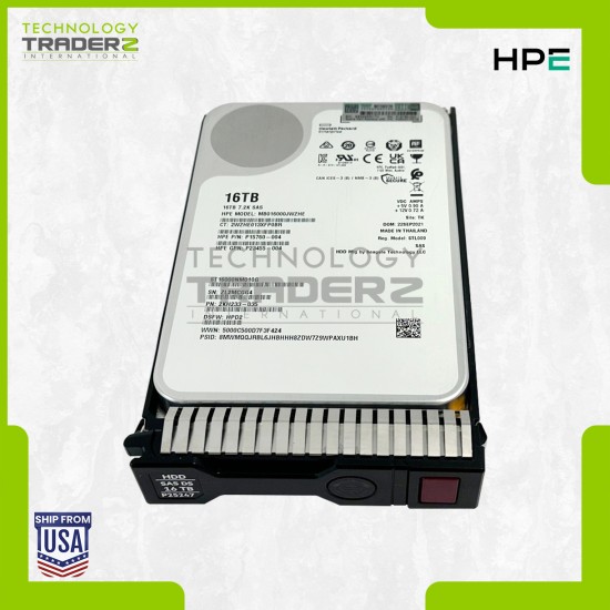 P23863-B21 HPE 16TB 7.2K SAS SC 12Gbps 3.5” HDD P25247-001 P15760-004 P23455-004