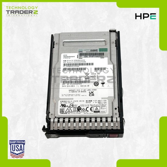 P26295-B21 HPE 400GB SAS WI 12Gbps 2.5" SSD P26299-001 P37176-001 EO000400PXDBQ