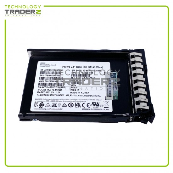 P40502-B21 HPE 480GB SATA 6Gbps MU 2.5" Solid State Drive P63828-001 P41527-001