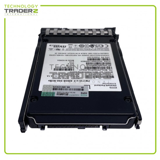 P40569-B21 HPE PM1735 800GB NVMe U.3 MU 2.5” SSD P36975-001 W/ Blank Tray