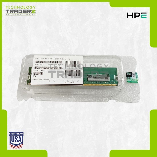 F/S P43322-B21 HPE 16GB PC5-38400 DDR5-4800MHz ECC 1Rx8 RDIMM Memory P43324-0A1