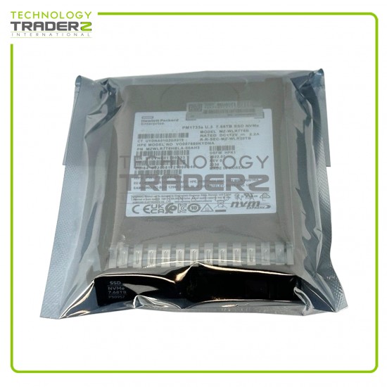 0-Hours P50220-B21 HPE PM1733a 7.68TB U.3 PCI-E NVMe 4.0 RI 2.5" SSD P50247-003