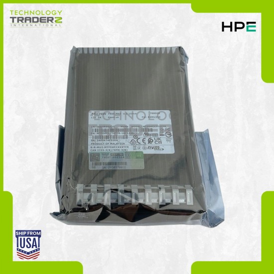 0-Hour P64848-B21 HPE 7.68TB PCI-E NVMe 4.0 RI 2.5” SSD P65197-001 MTFDKCC7T6TFR