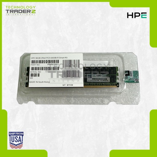 F/S P64987-B21 HPE 96GB PC5-51200 DDR5-6400MHz ECC 2Rx4 RDIMM Memory P69722-1B1