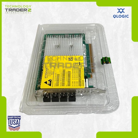 QLE2764-SR Qlogic 4-Port SFP+ 32Gbps PCI E FC Host Bus Network Adapter ***NEW***