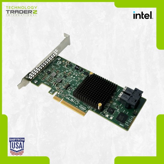 RS3UC080J Intel 8-Port SAS/SATA 12Gbps RAID Controller 500605B W/ Long Bracket