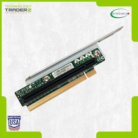 LOT OF 2 RSC-R1UTP-E16R SuperMicro Passive 1U PCI-E x16 Rev 3 Riser Card