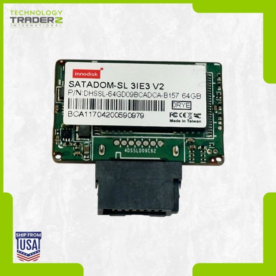 SATADOM-SL 3IE3 V02 Innodisk 64GB Internal Boot SSD DHSSL-64GD09BCADCA-B157