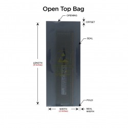 PACK OF 1000 2 inches x 6 Inches Open-Top Static Shielding Bags ESD Anti Static