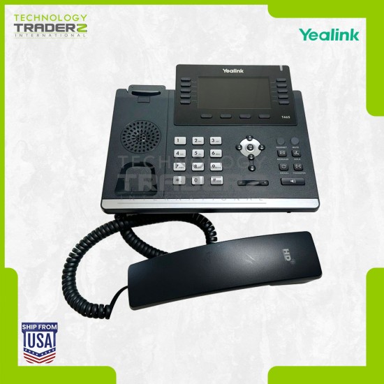 LOT OF 2 Yealink SIP-T46S Ultra-Elegant 4.3" 2P Gigabit IP Phone *Without Stand*