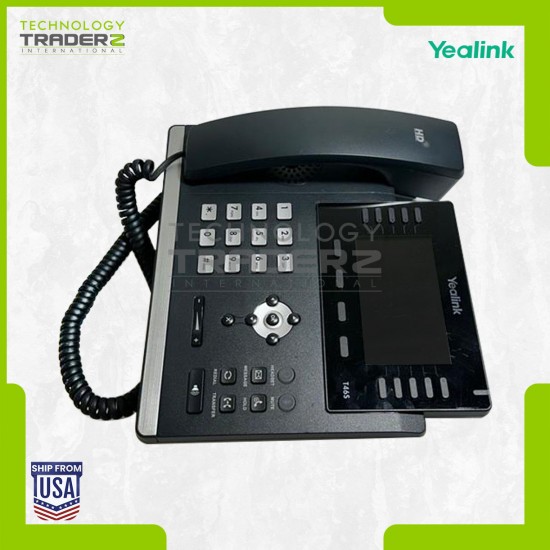LOT OF 2 Yealink SIP-T46S Ultra-Elegant 4.3" 2P Gigabit IP Phone *Without Stand*