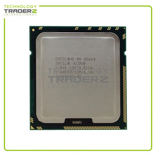 LOT OF 4 SLBV6 Intel Xeon X5660 6-Core 2.8GHz 12MB 95W LGA-1366 Processor