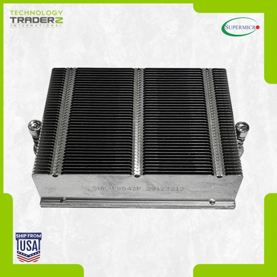 LOT OF 2 SNK-P0042 Supermicro 1U Passive CPU LGA1944 Heatsink SNK-P0042P