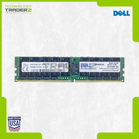 SNP4JMGMC/64G Dell 64GB PC4-21300 DDR4-2666MHz ECC REG Quad Rank Memory Module