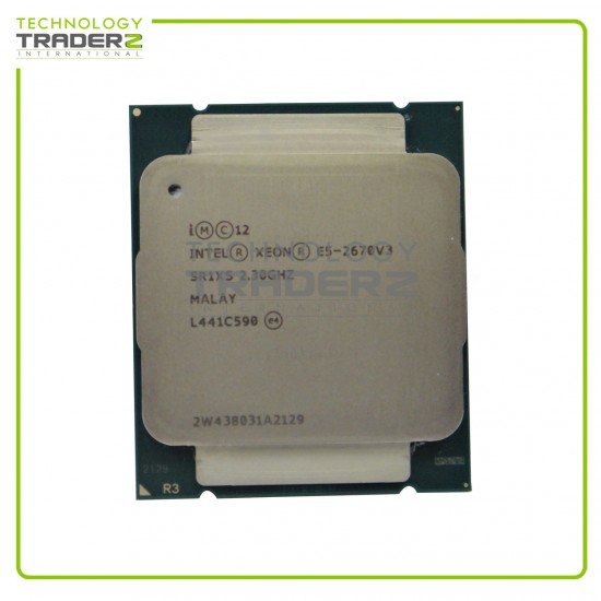 SR1XS Intel Xeon E5-2670v3 12-Core 2.30GHz 30MB 9.6GT-s 120W Processor