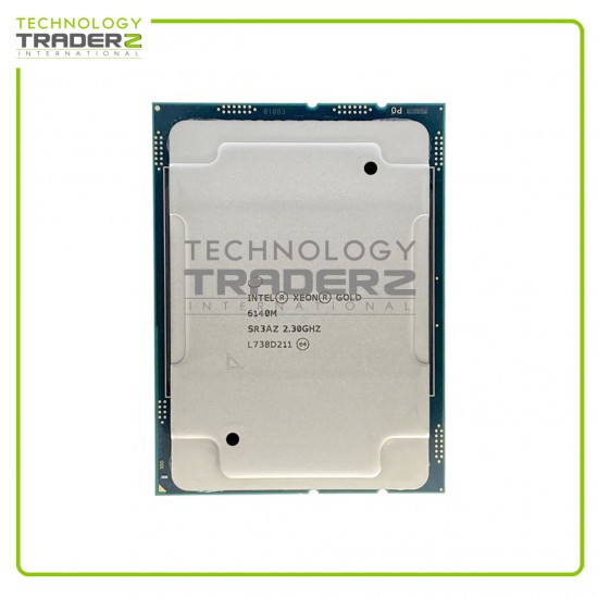 SR3AZ Intel Xeon Gold 6140M 18-Core 2.30GHz 24.75MB 140W FCLGA3647 Processor SR3AZ Intel Xeon Gold 6140M 18-Core 2.30GHz 24.75MB 140W FCLGA3647 Processor