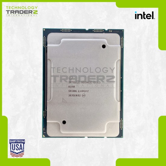 SR3B6 Intel Xeon Gold 6148 20-Core 2.40GHz 27.5MB 150W LGA3647 Processor