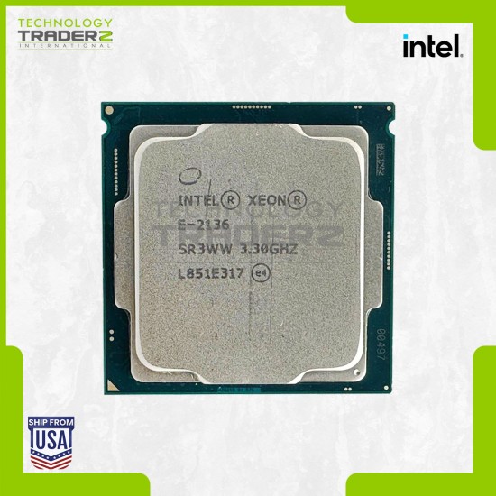 SR3WW Intel Xeon E-2136 6-Core 3.30GHz 12MB 80W Processor **Pulled**