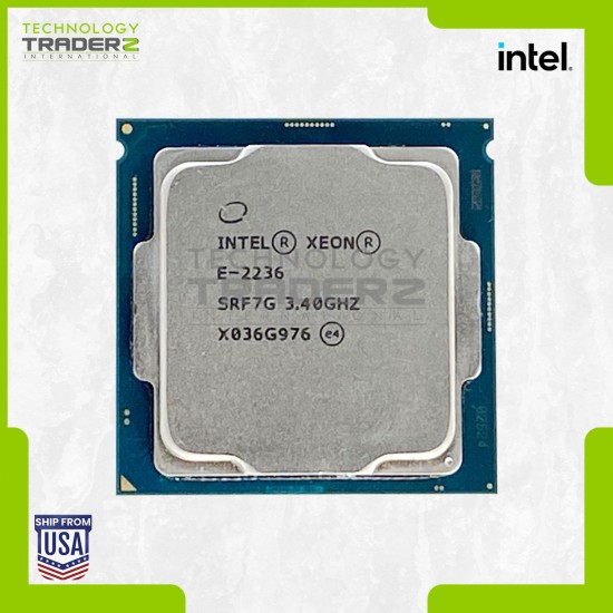 SRF7G Intel Xeon E-2236 6-Core 3.40GHz 12MB 80W Processor **Pulled**