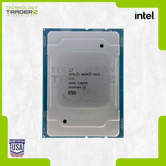 Intel Xeon Gold 5220 18-Core 2.20GHz 24.75MB 125W Processor SRFBJ
