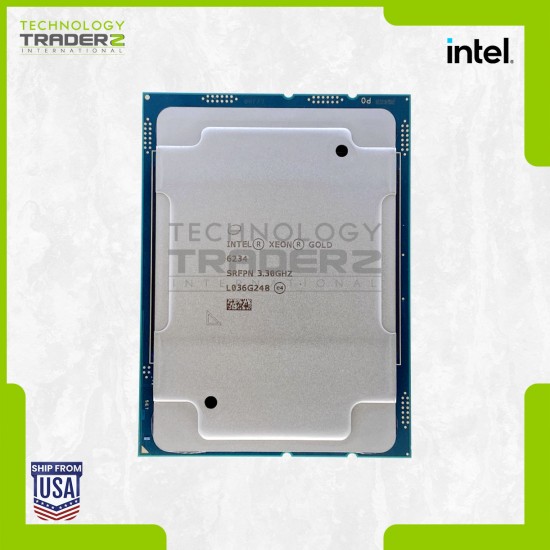 ** SRFPN Intel Xeon Gold 6234 8-Core 3.30GHz 24.75MB 130W FCLGA3647 Processor**