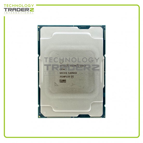 SRKXQ Intel Xeon Gold 6334 8-Core 3.60GHz 18MB 165W Processor