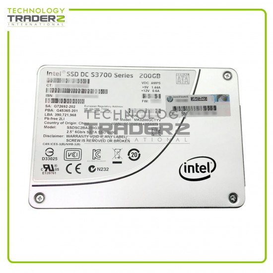 ** SSDSC2BA200G3P Intel DC S3700 200GB SATA 6Gbps 2.5" Solid State Drive **
