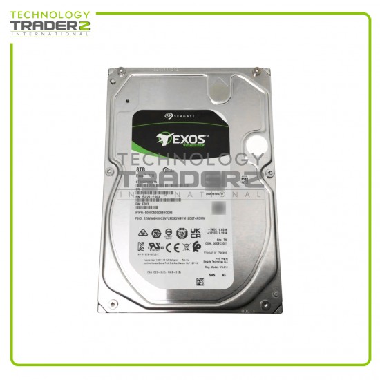 ** 0-Hours ST8000NM001A Seagate Exos 7E8 8TB 7.2K SAS 12Gbps 256MB 3.5" HDD**