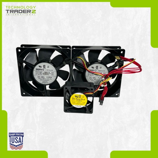 TUDC12H4P Nidec DC 12V 2.6W Tiny Fan W/ 2x D1238E48B7AP-00