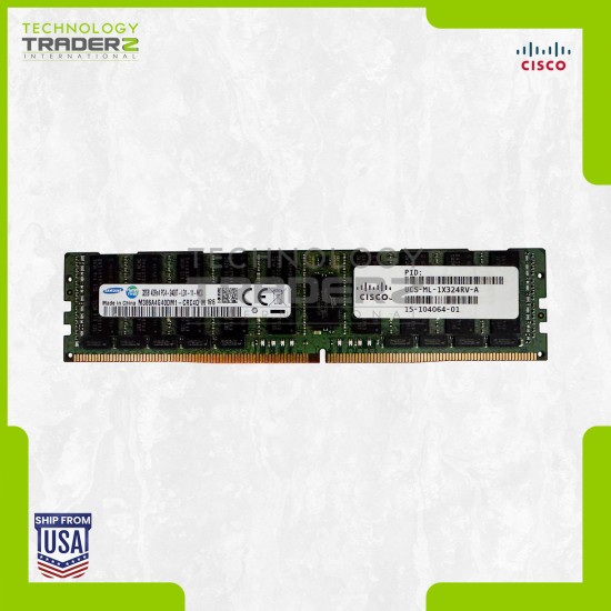 UCS-ML-1X324RV-A Cisco 32GB PC4 DDR4-2400MHz ECC 4Drx4 Memory M386A4G40DM1-CRC