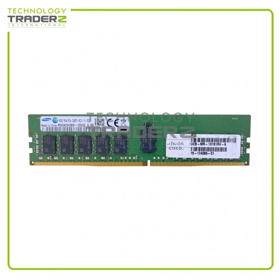 UCS-MR-1X161RV-A Cisco 16GB PC4-19200 DDR4-2400MHz ECC 1Rx4 Memory 15-104066-01