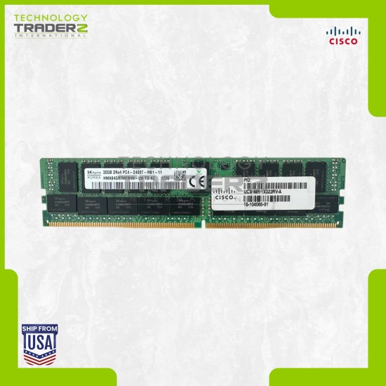 UCS-MR-1X322RV-A Cisco 32GB PC4 DDR4-2400MHz ECC 2Rx4 Memory HMA84GR7MFR4N-UH