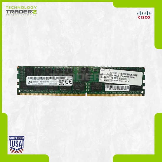 UCS-MR-1X322RV-A= Cisco 32GB PC4 DDR4-2400MHz ECC 2Rx4 Memory MTA36ASF4G72PZ-2G3
