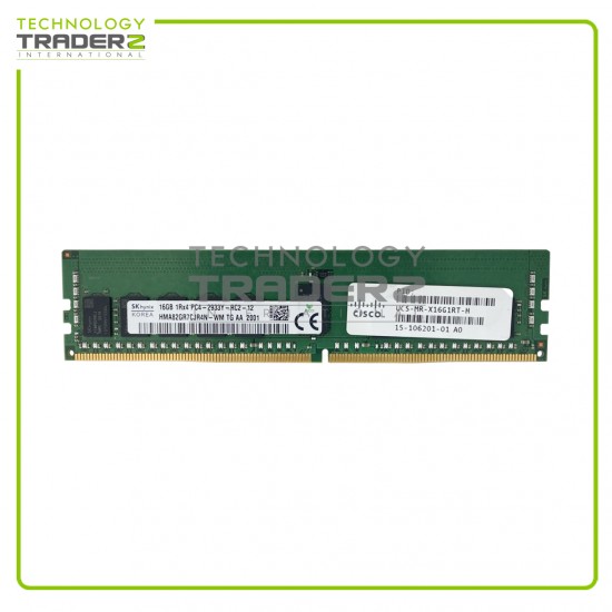 UCS-MR-X16G1RT-H Cisco 16GB PC4-23400 DDR4-2933MHz ECC 1Rx4 Memory 15-106201-01